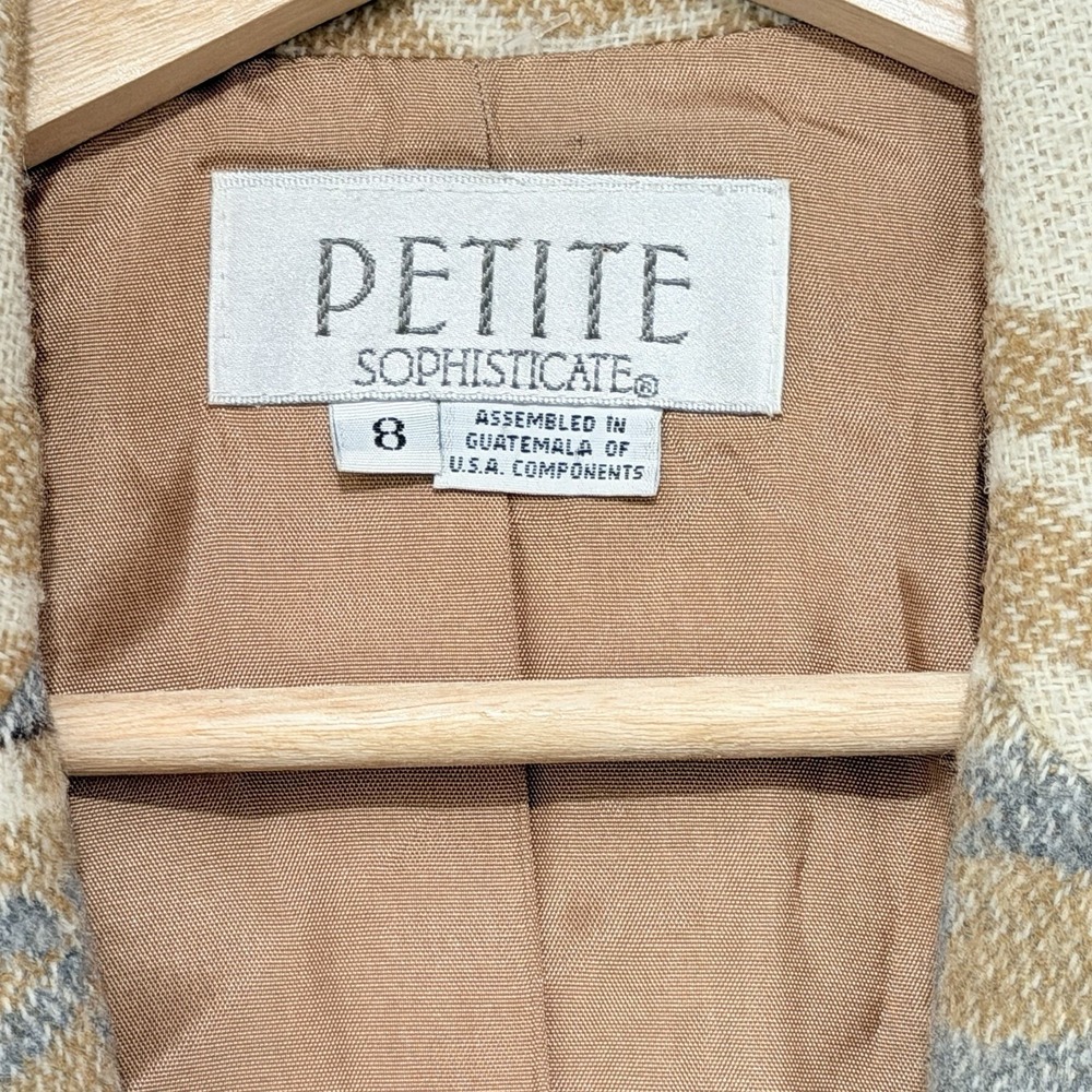 Petite‎ Sophisticate Southwestern Tapestry Pattern Blazer Jacket Sz 8 Medium - Picture 5 of 9